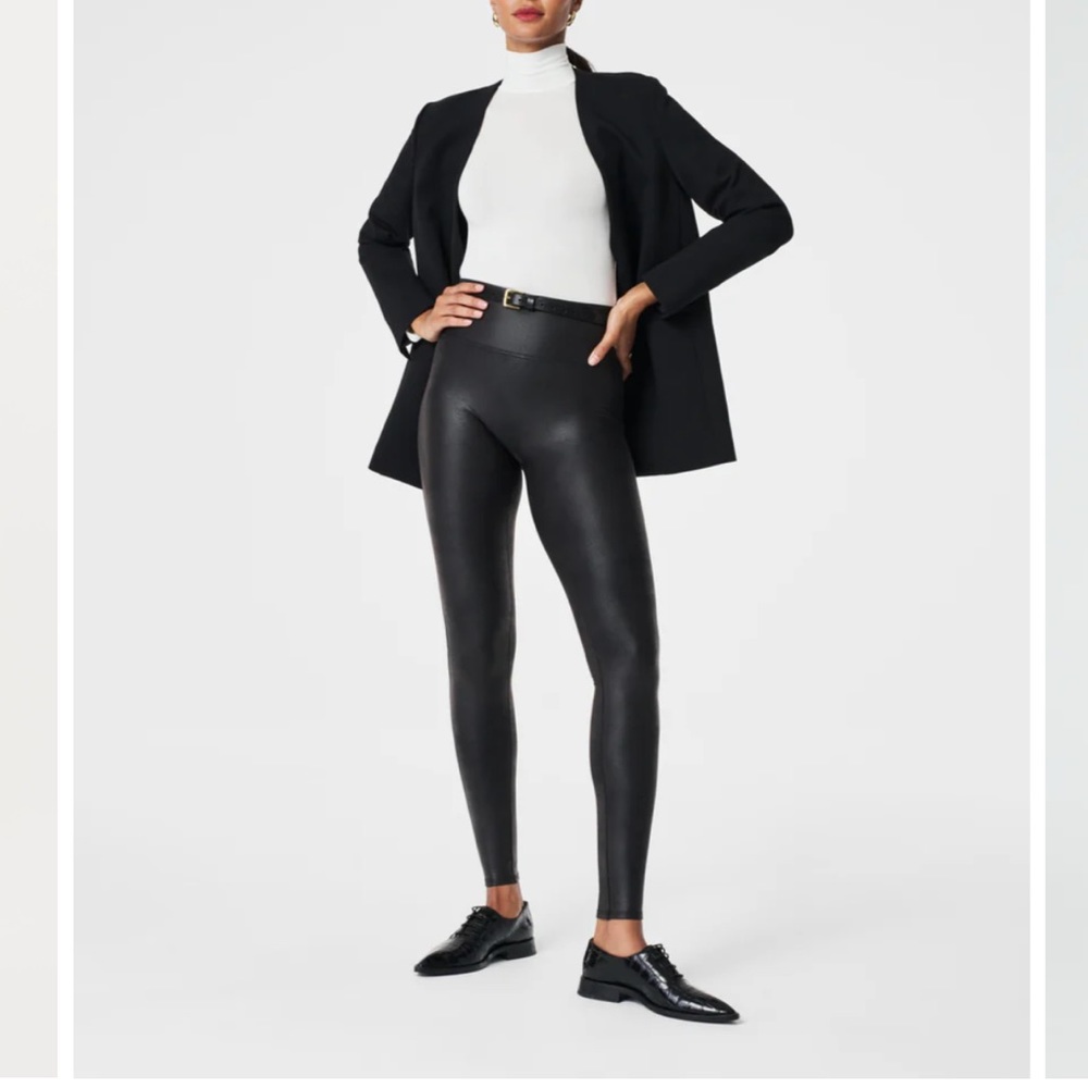 Spanx Faux Leather Leggings - Large Tall